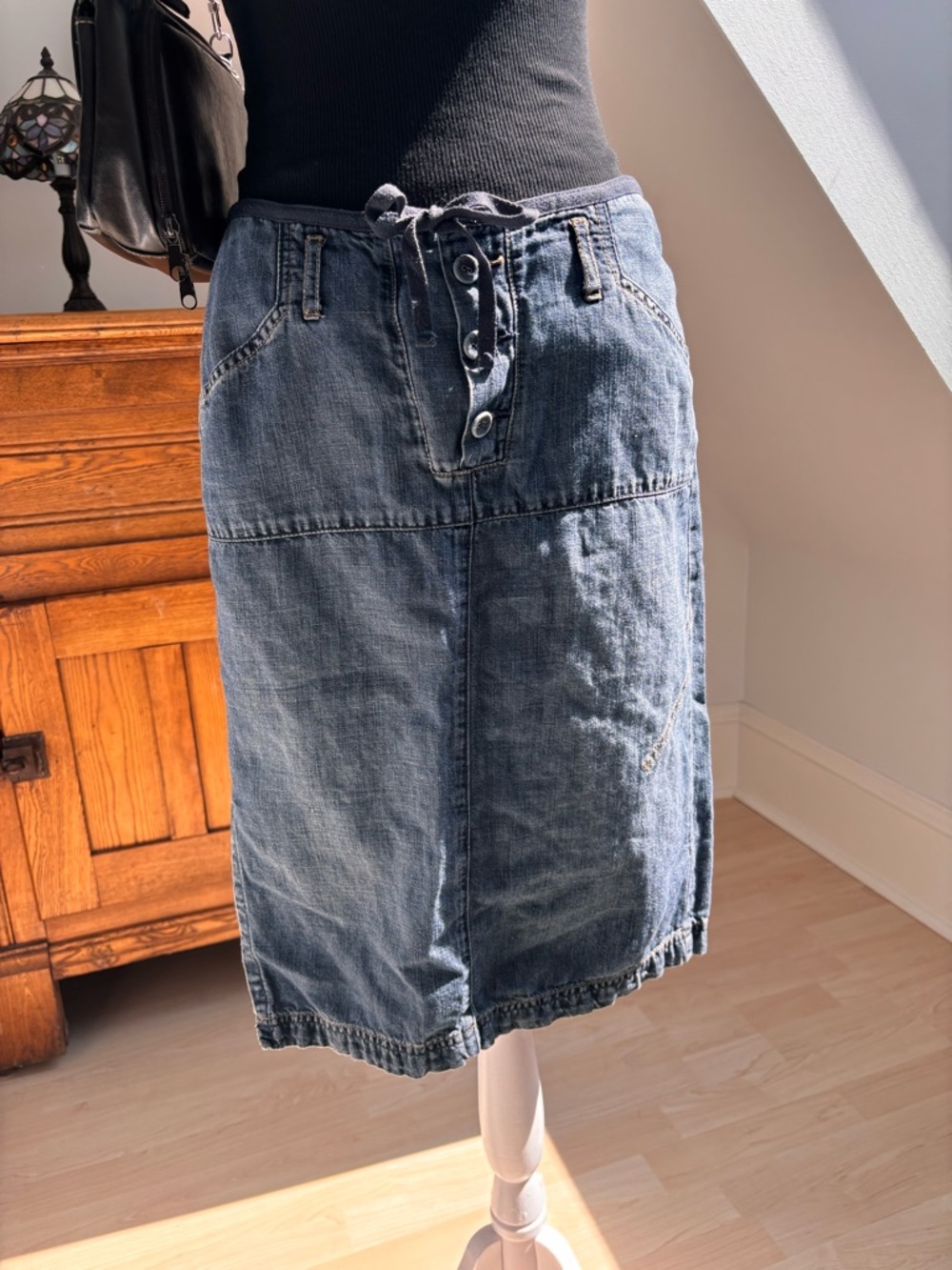 Mexx Y2K Denim Midi Skirt 💙